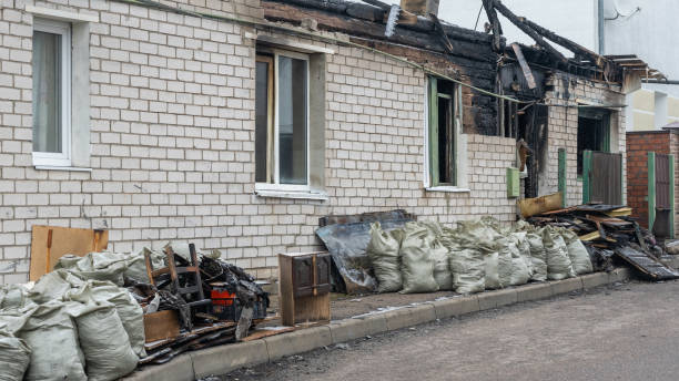 Professional Fire Damage Removal technician working in Holmes, PA